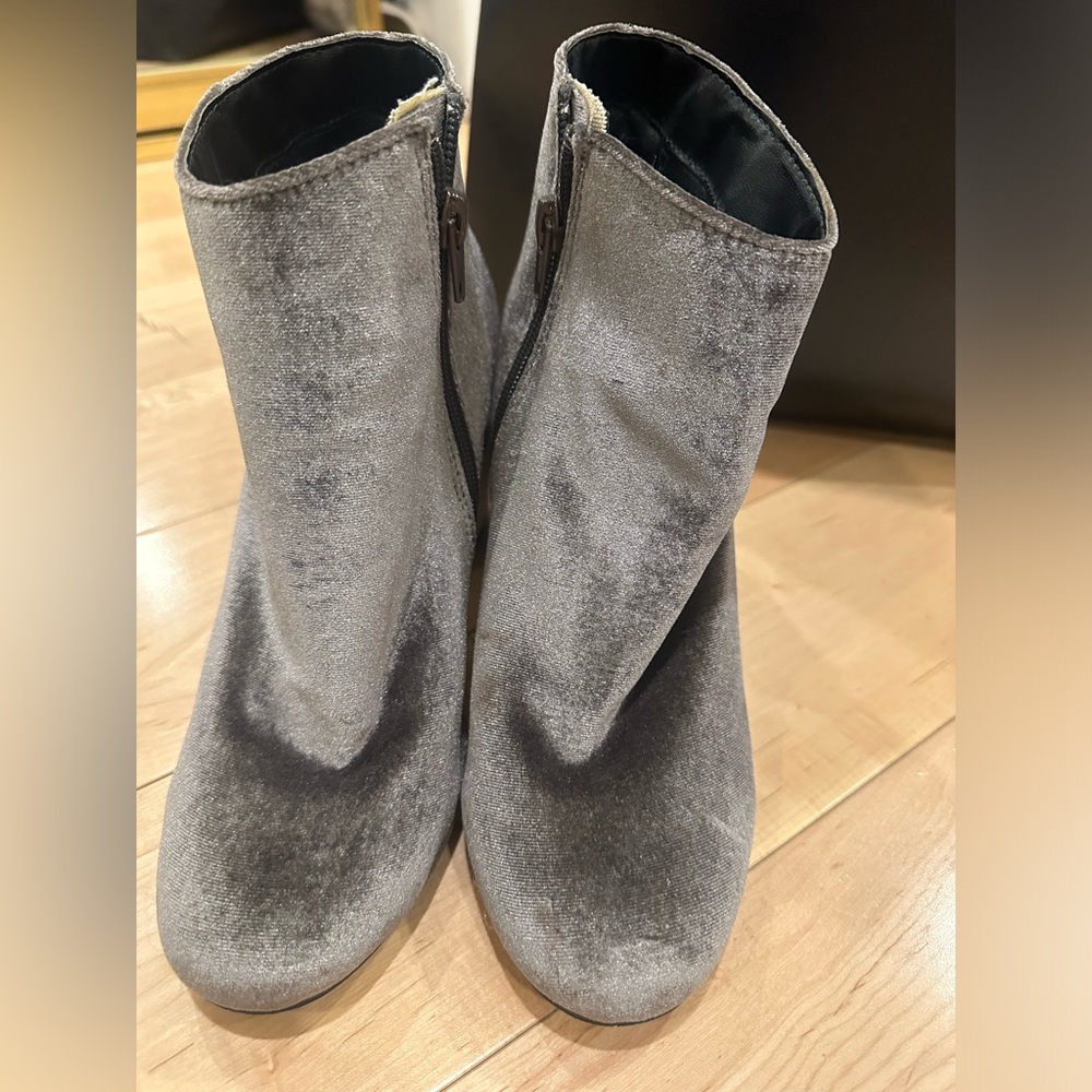 Free People Velvet Booties